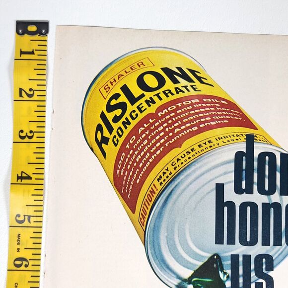Rislone Concentrate Vintage 1969 Hot Rod Ad Dont Honey Us Retro Garage Decor - Picture 2 of 6